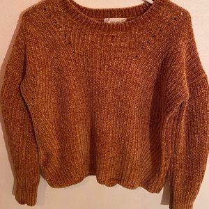 Pink Rose Polyester Mustard Sweater